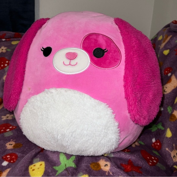 Squishmallows Other - Sager the Pink Dog 14” LIMITED EDITION Valentines 2023